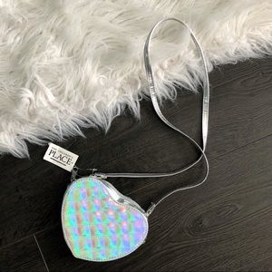 Iridescent Heart Crossbody Bag
